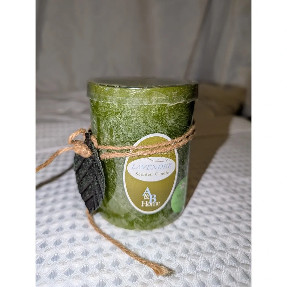 Flickering Green Flameless Wax Pillar Candle 2x4